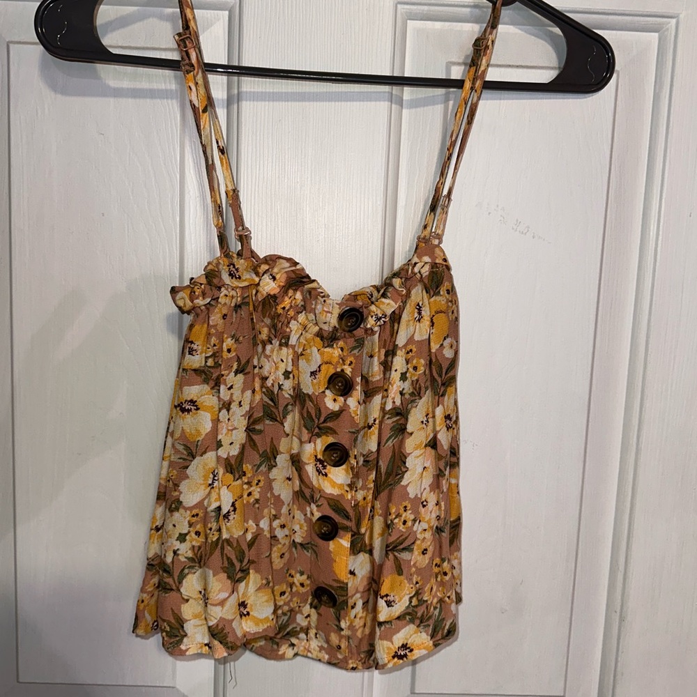 🩵3 for $25🩵 American Eagle FLORAL CONVERTIBLE TOP